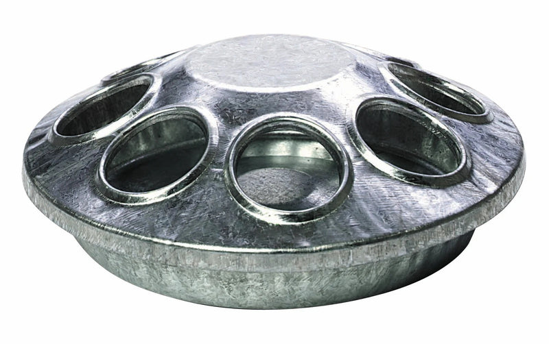 Galvanized Round Feeder 6 In