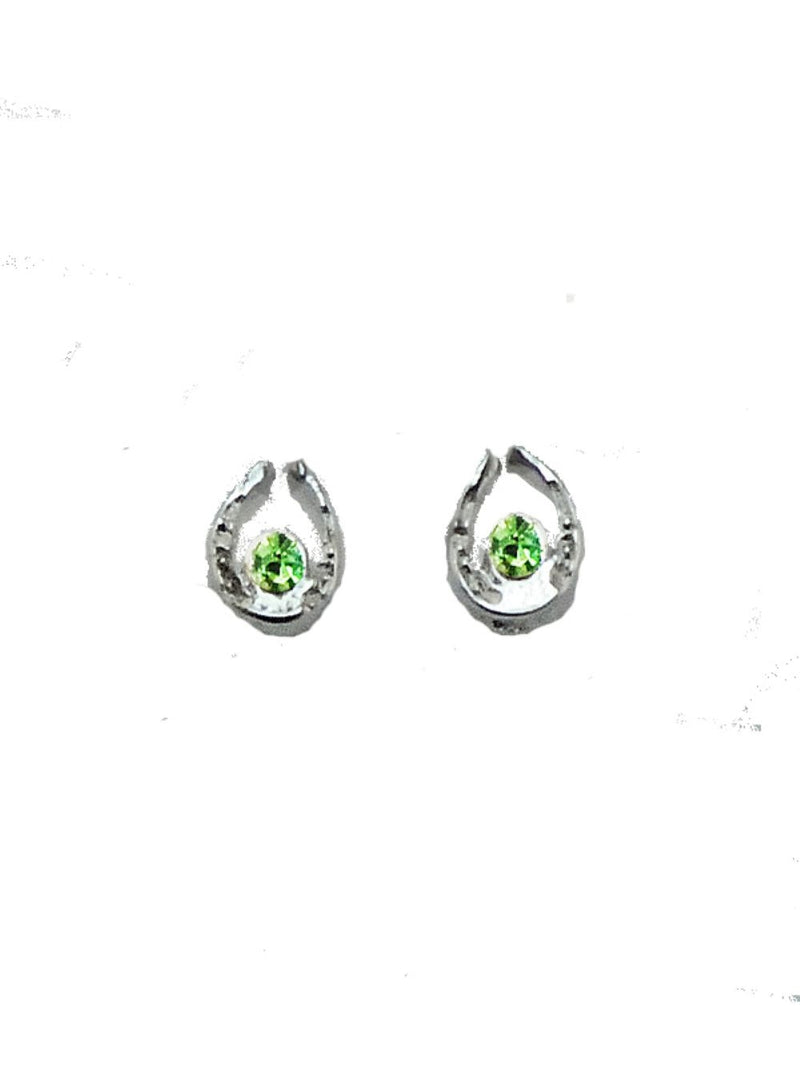 Finishing Touch Hrsshoe Birthstone Earrings Jan