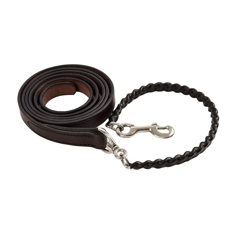Perri's Leather Lead SS Chain Rub/Cov Show Lead
