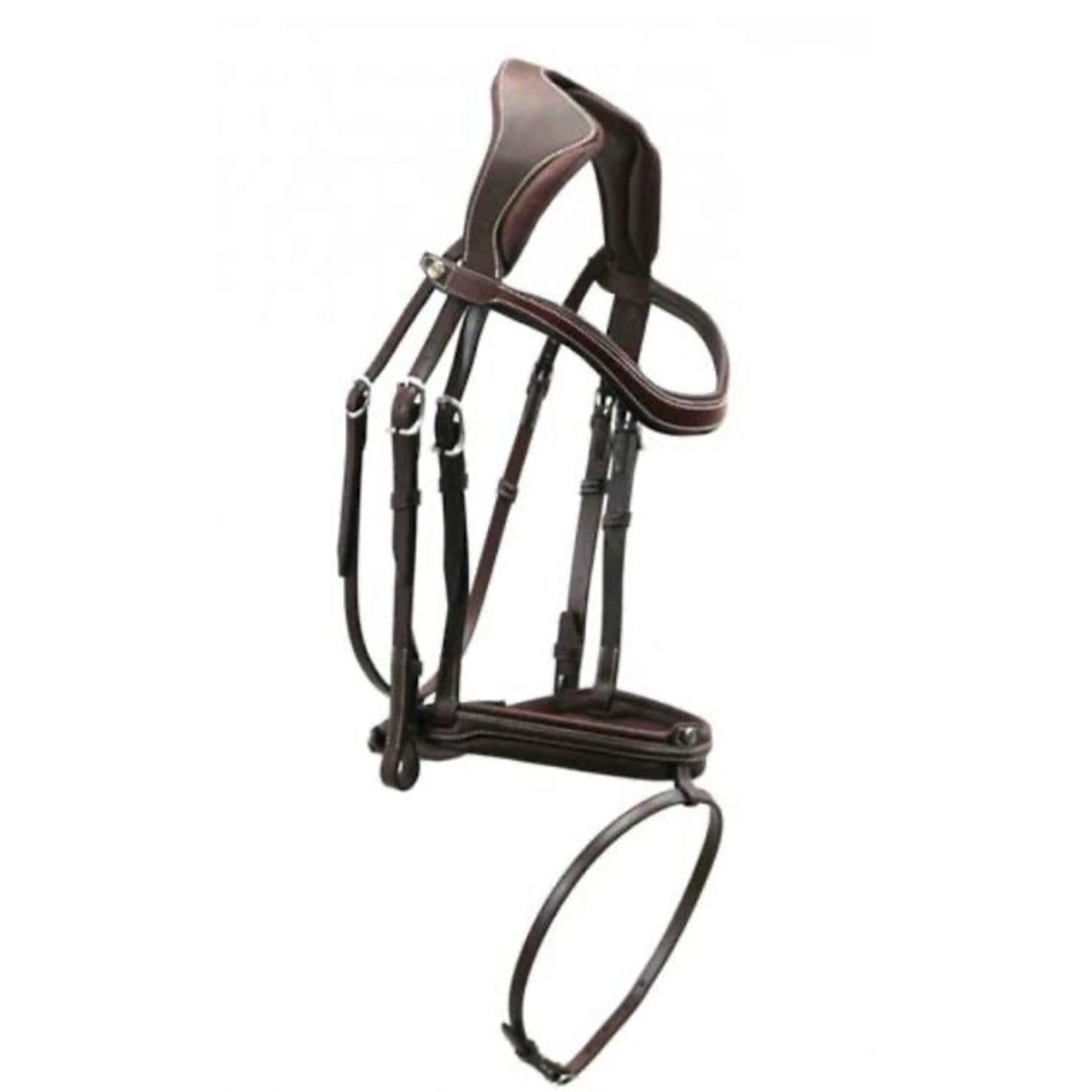 Mondega Romano Pressure Relief Anatomical Bridle Less Reins