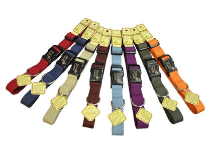 Personalized Soy Dog Collar Medium Indigo