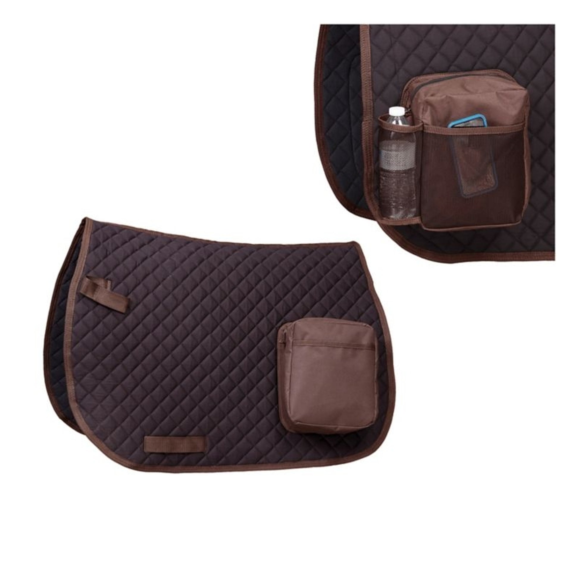 Australian Outrider Quilted Saddle Pad with Pocket