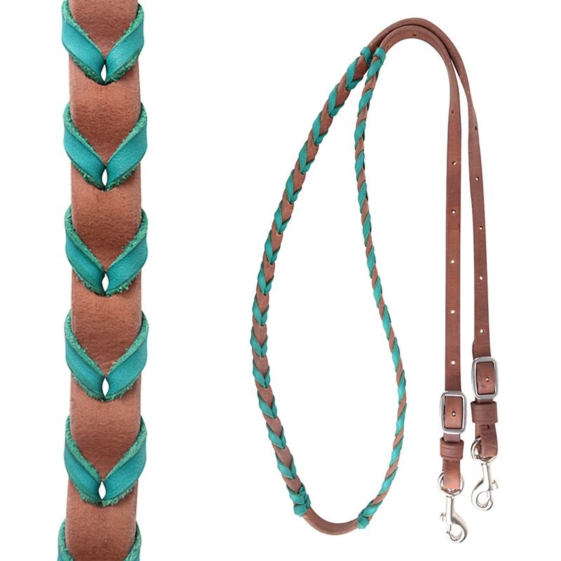 Martin Saddlery Laced Harness Barrel Reins