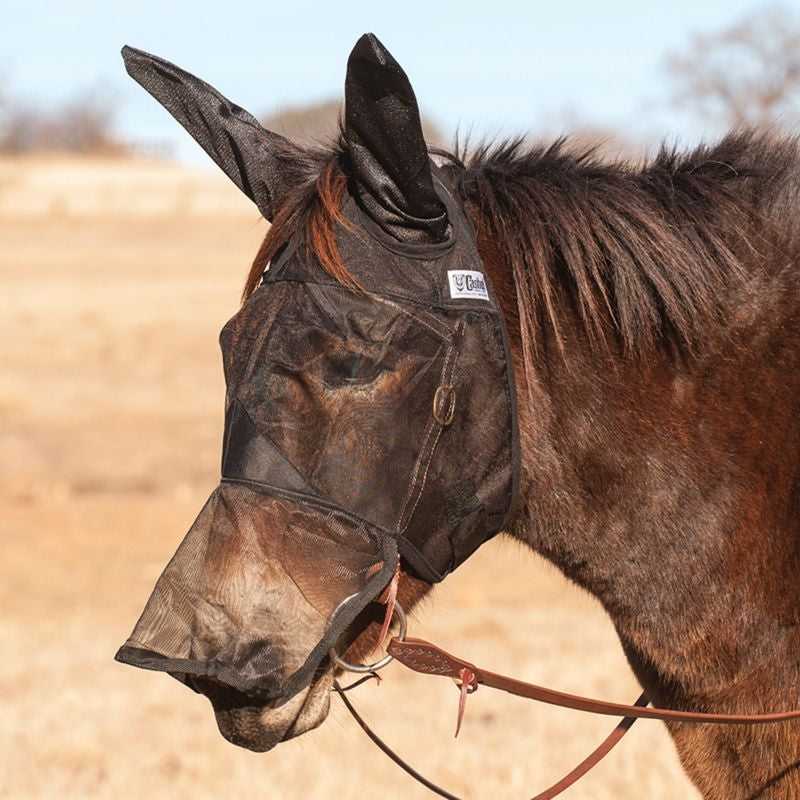 Cashel Quiet Ride Extended Nose Mule Mask with Ears