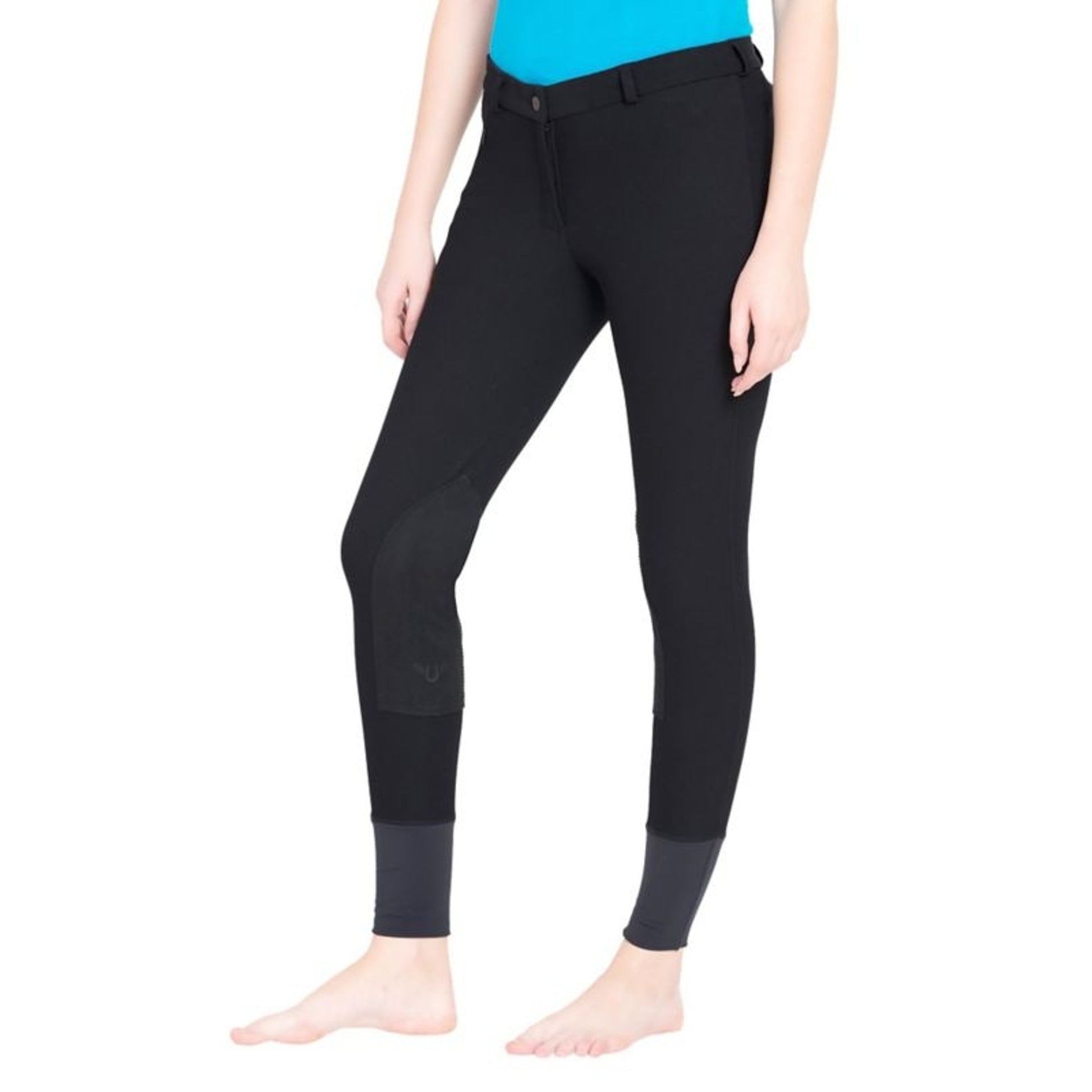 TuffRider Ladies Ribb KP Breeches 24 Gray