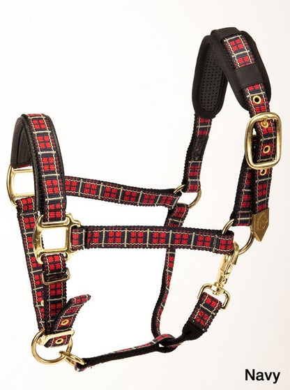 Plaid Nylon Padded Halter