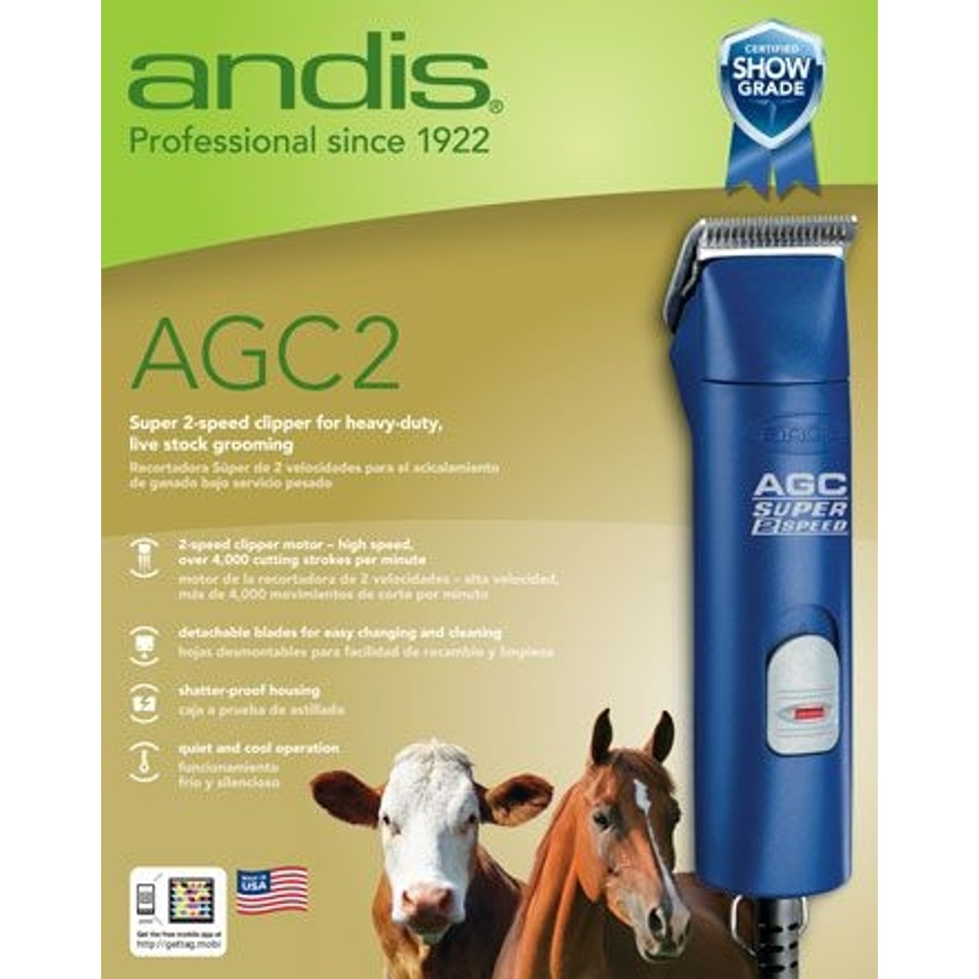 Andis AGC Super Two Speed Clipper with 10 Blade