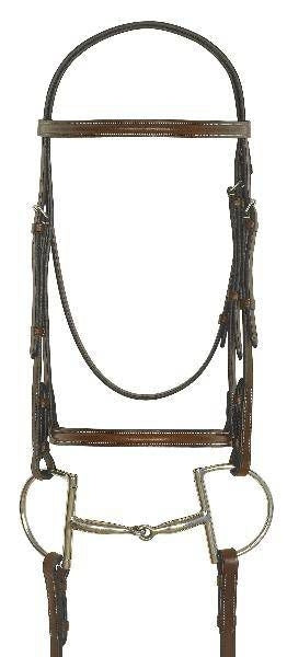 Camelot Gold Plain Raised Bridle