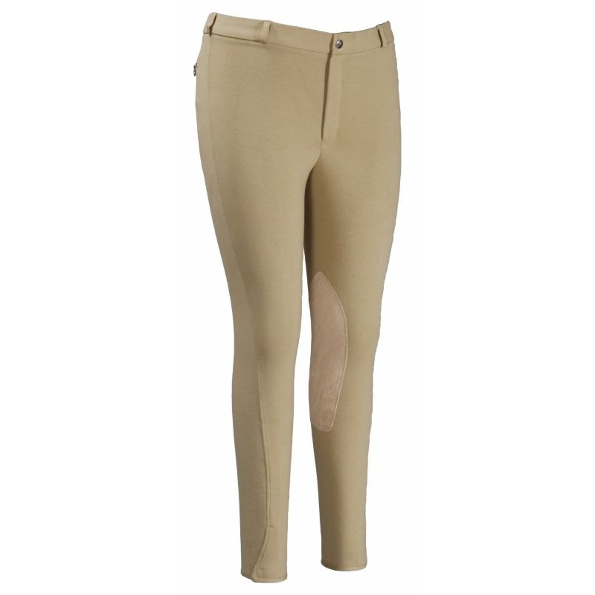 TuffRider Mens Cotton Knee Patch Breech