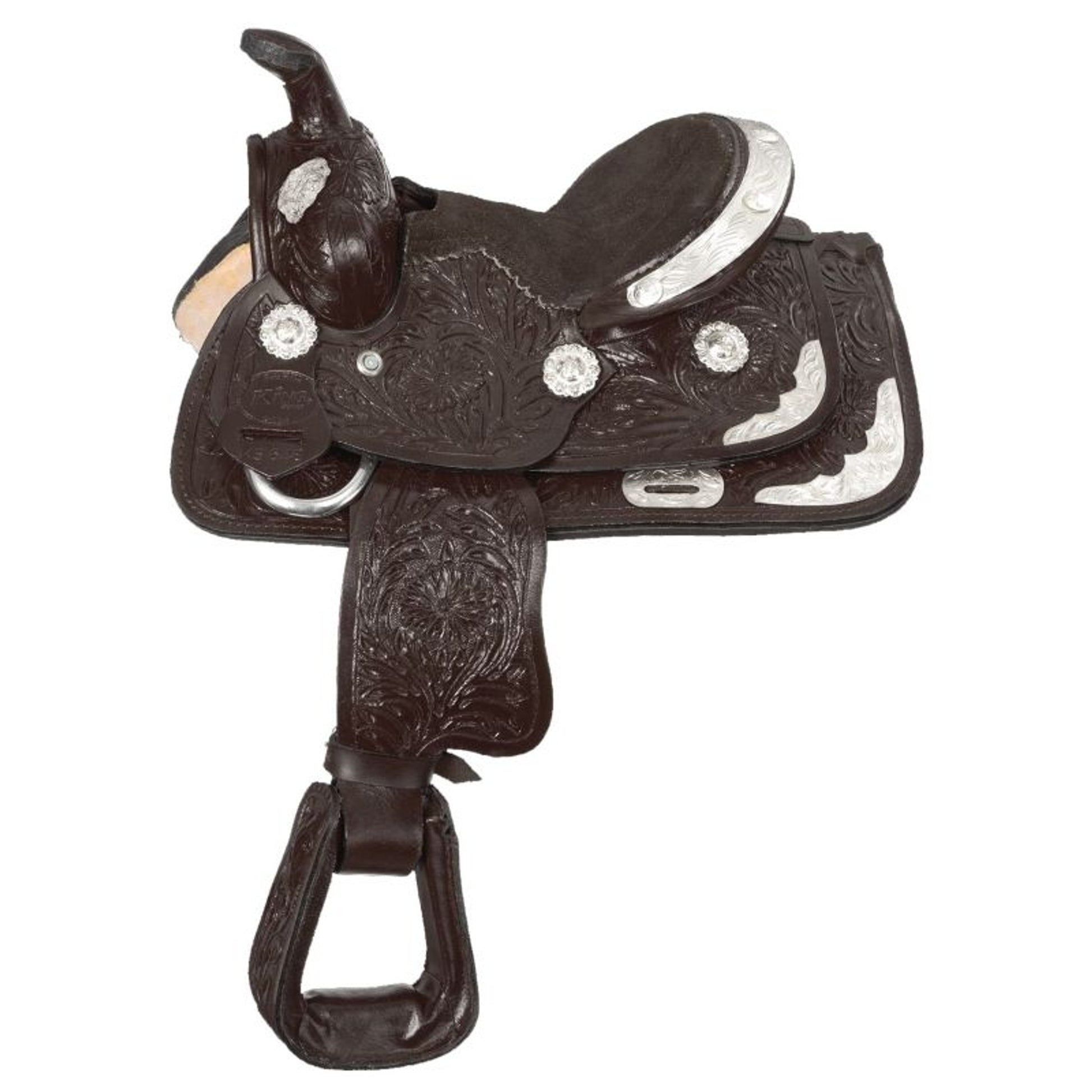 King Series Mini Tooled Silver Show Saddle