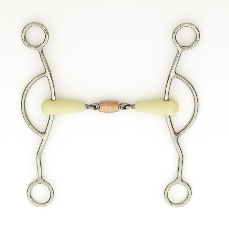 Happy Mouth Copper Roller Mouth American Gag Bit