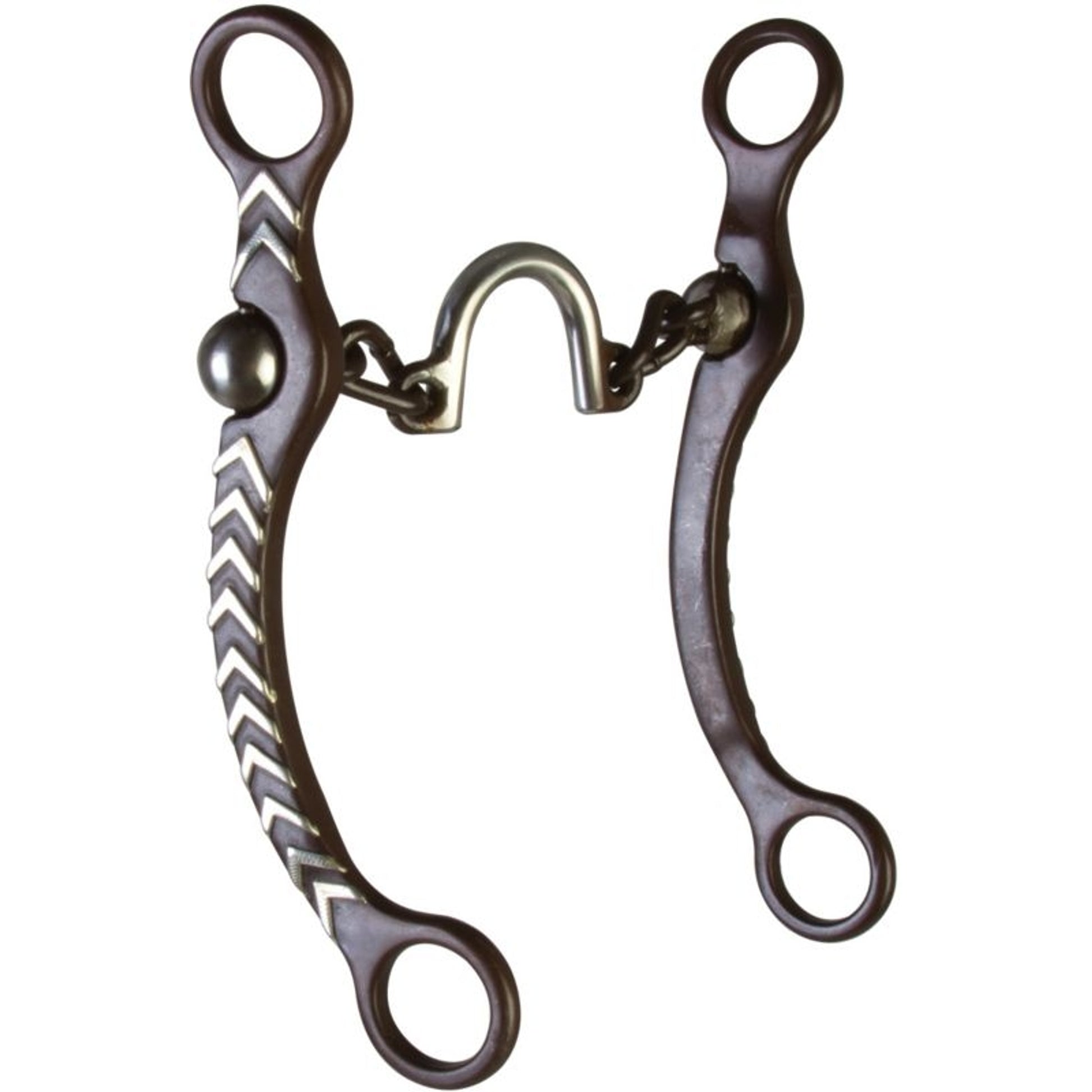 Western AT Arrow Ported Chain Long Shank Bit
