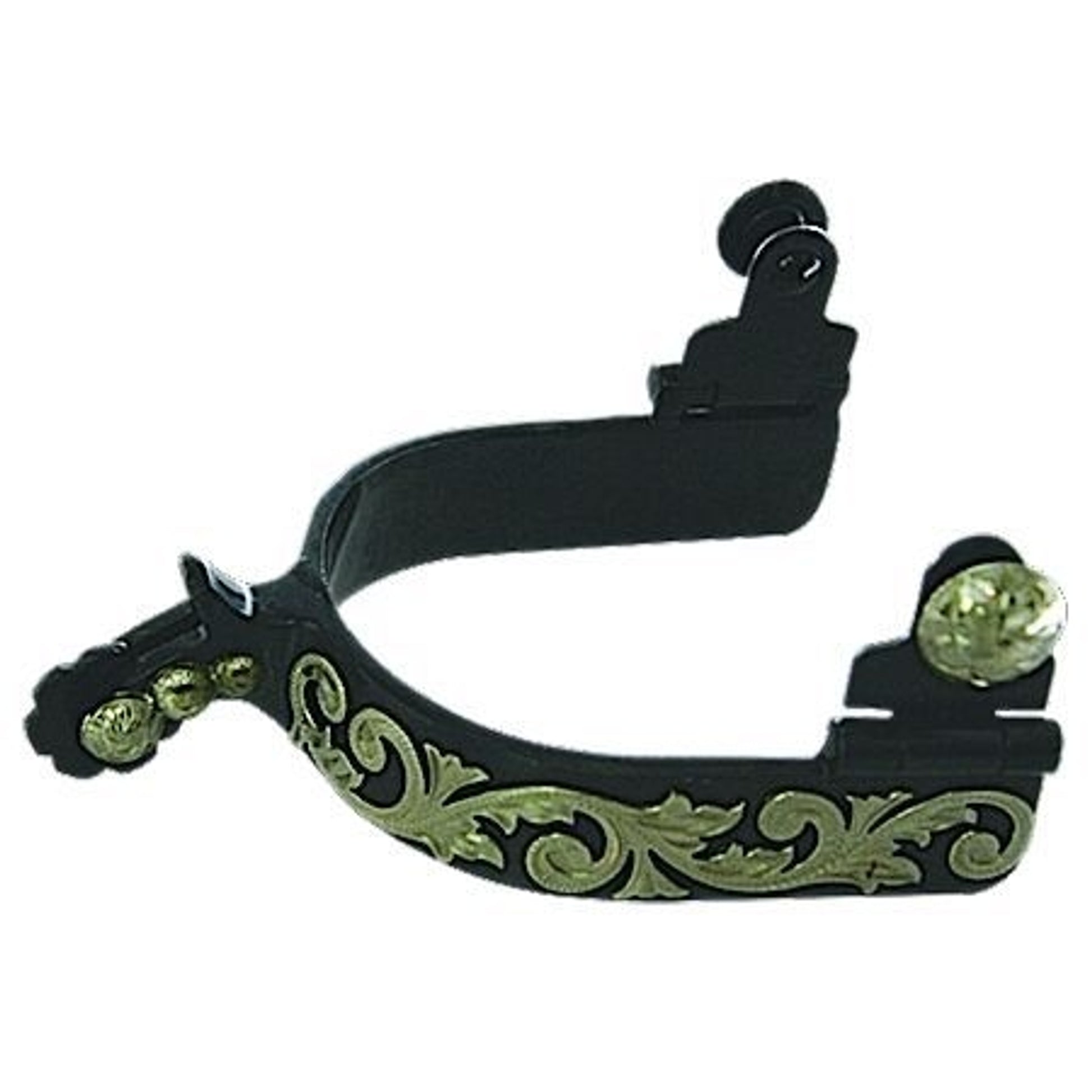Western BS Floral Rosebud Ladies Spurs