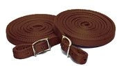Fabtron Doubled Nylon Split Reins 7FT Red