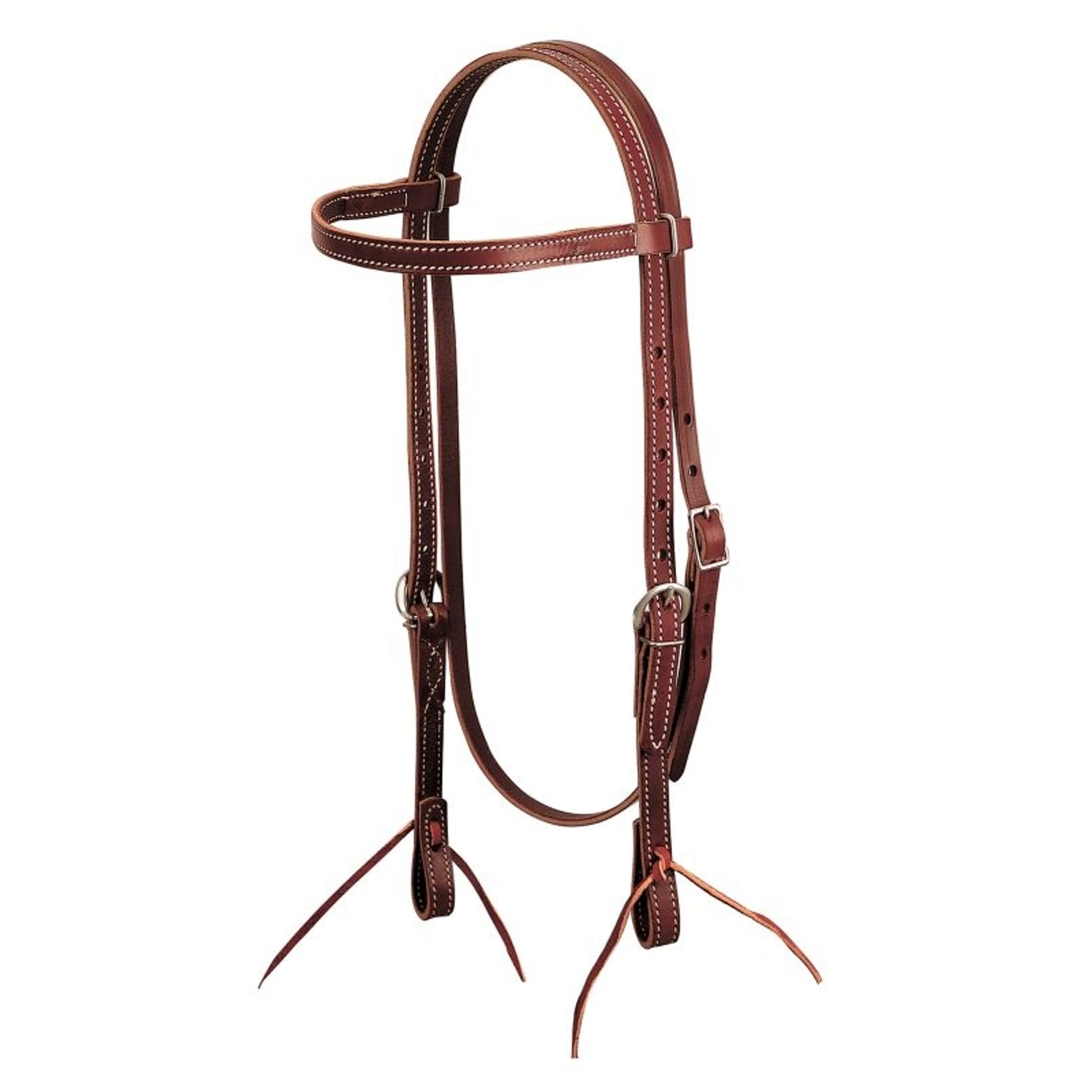 Weaver Burgundy Latigo Leather Browband Headstall