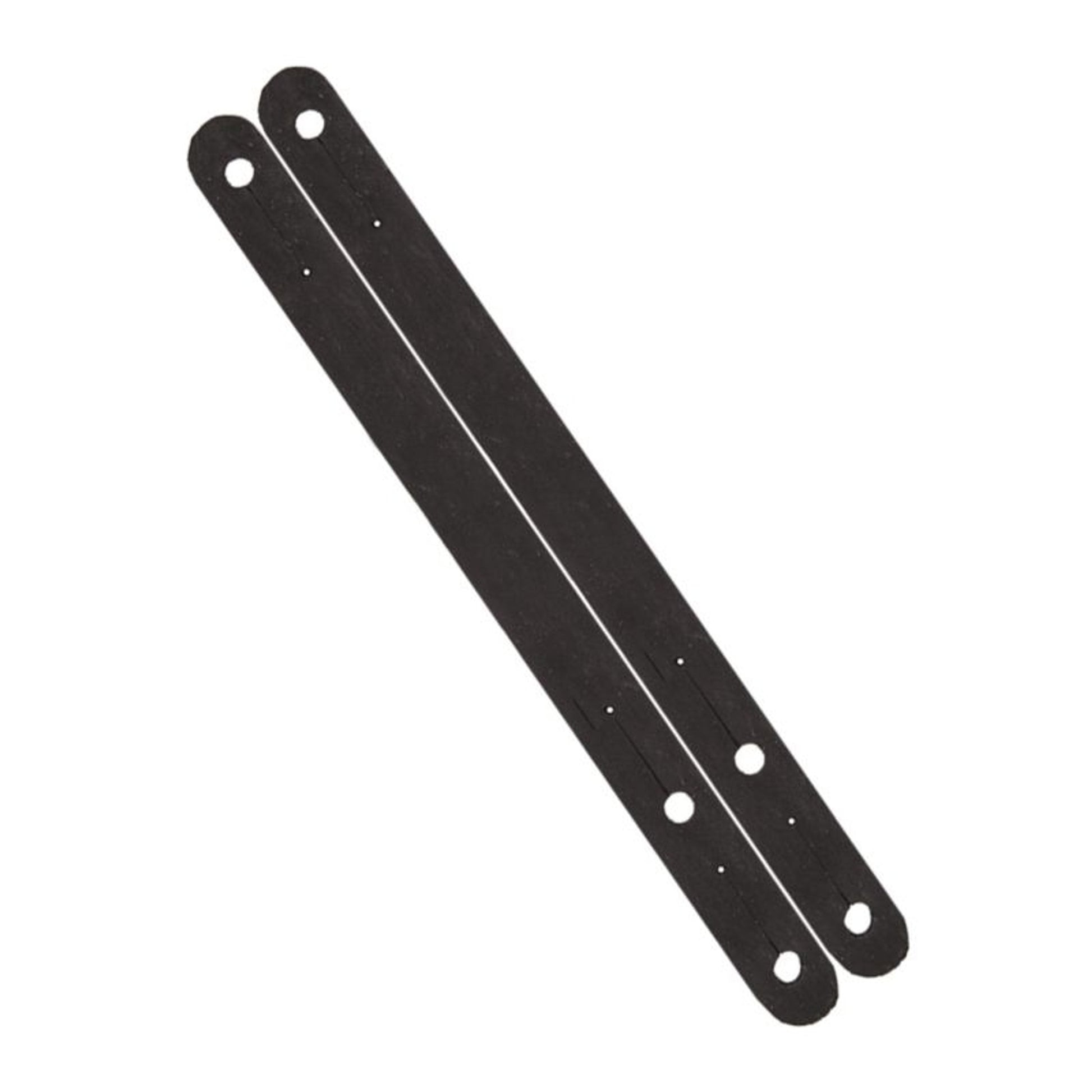 Black Rubber Spur Keeper Heel Straps