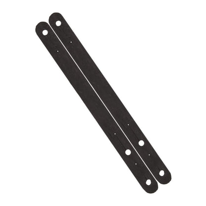 Black Rubber Spur Keeper Heel Straps