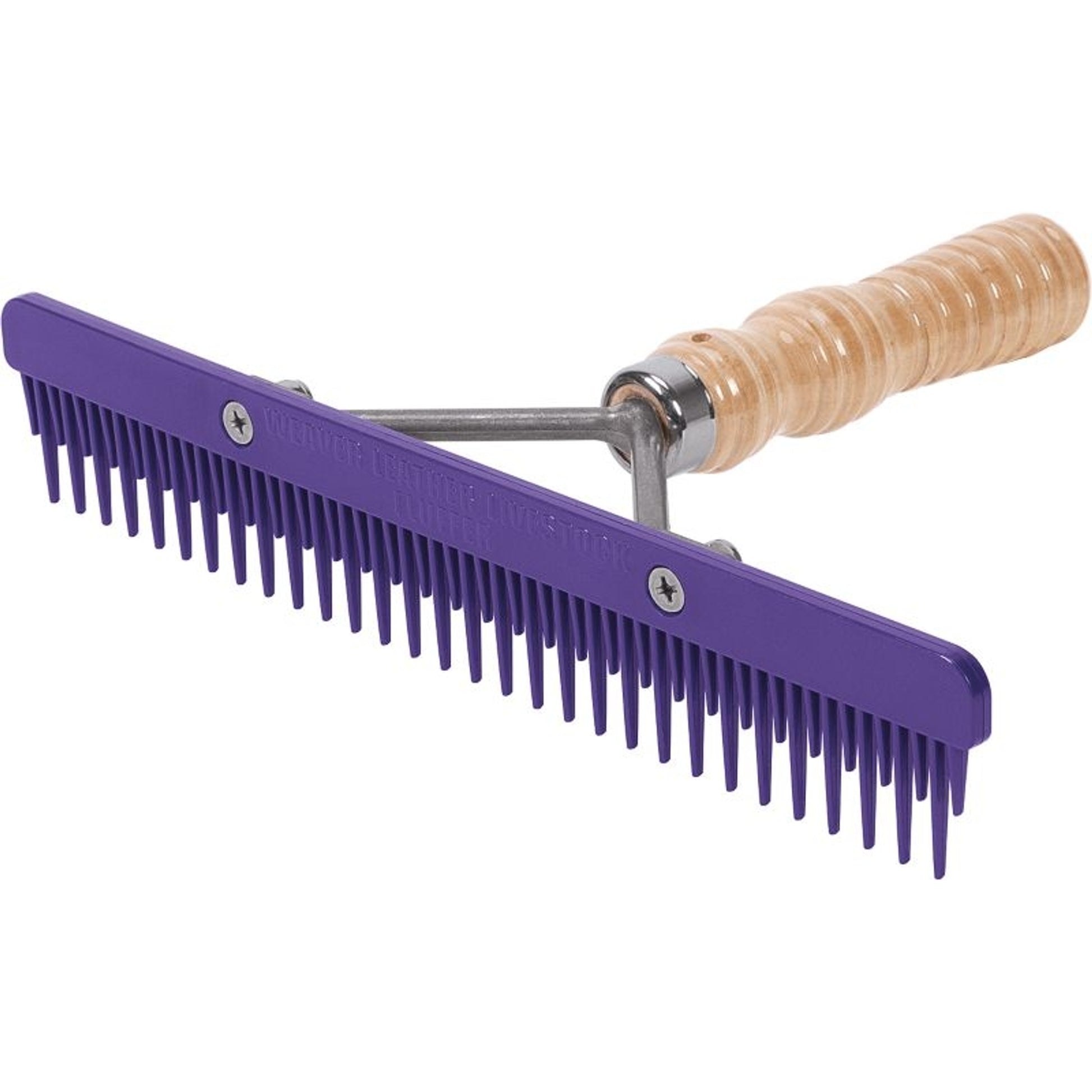 Fluffer Comb with Wood Handle/Replace Blade