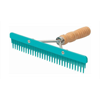 Fluffer Comb with Wood Handle/Replace Blade