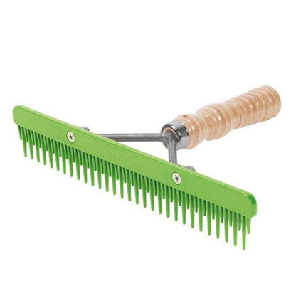 Fluffer Comb with Wood Handle/Replace Blade