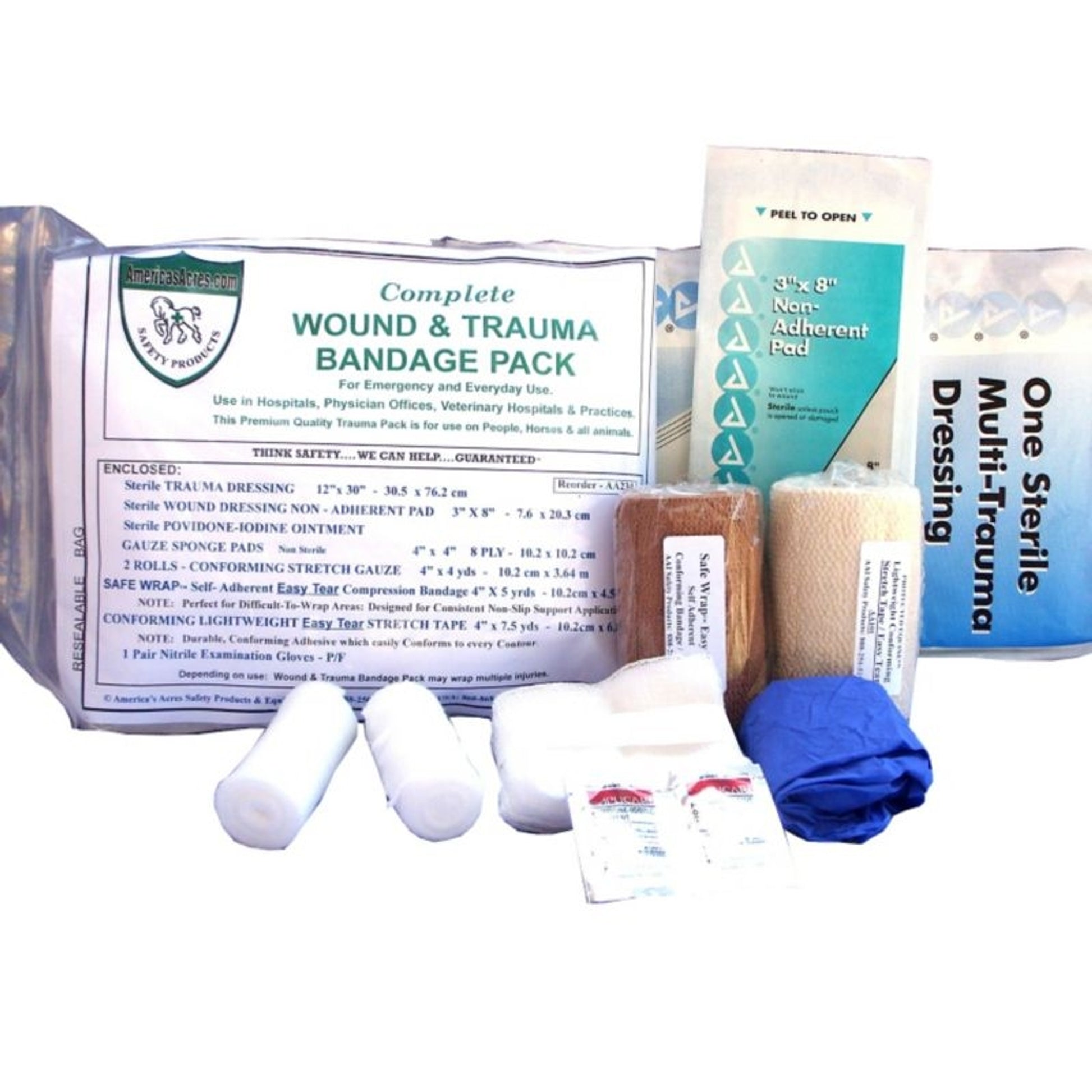 Complete Wound and Trauma Bandage Pack