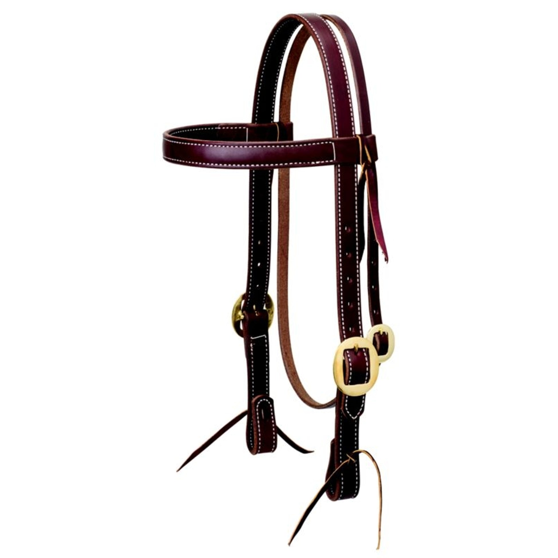 Weaver Working Cowboy Browband Headstall with Brass
