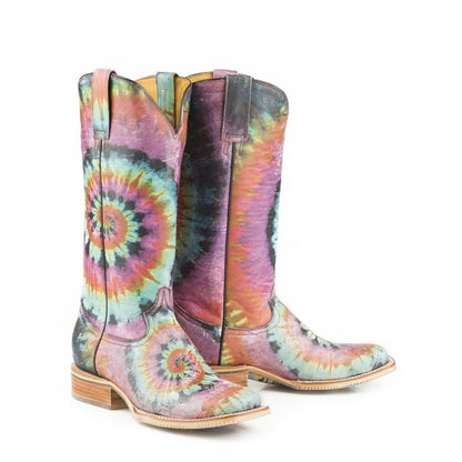 Tin Haul Ladies Groovy Square Toe Boots