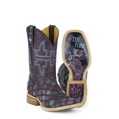 Tin Haul Ladies Chevron Square Toe Boots