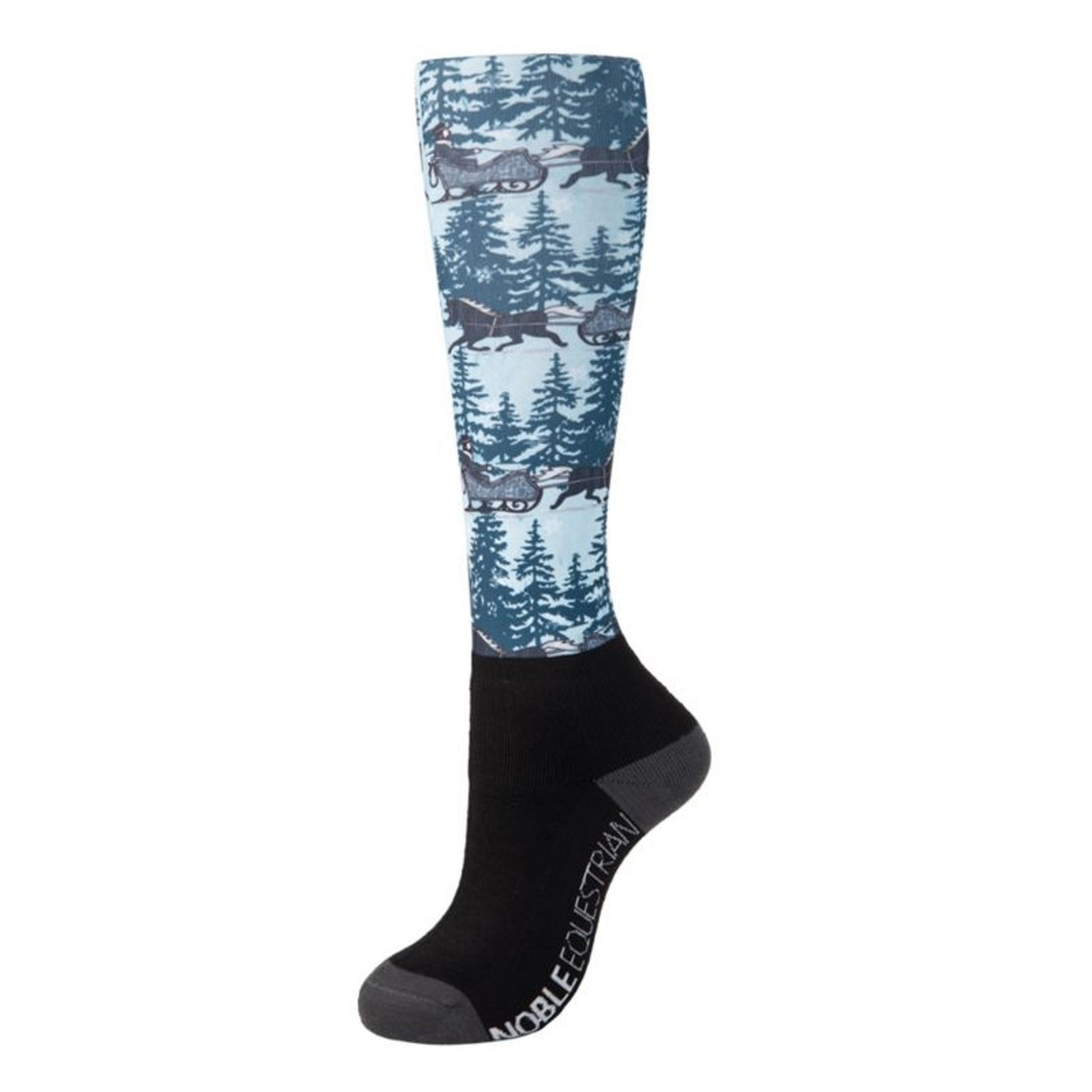 Over The Calf Printed Merino Wool Peddies