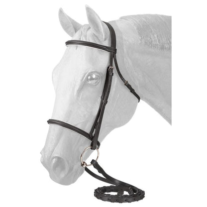 EquiRoyal Padded Noseband Snaffle Bridle