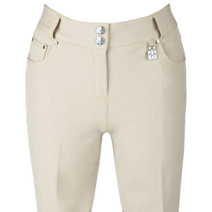 Huntley Ladies Beige Knee Patch Riding Pant