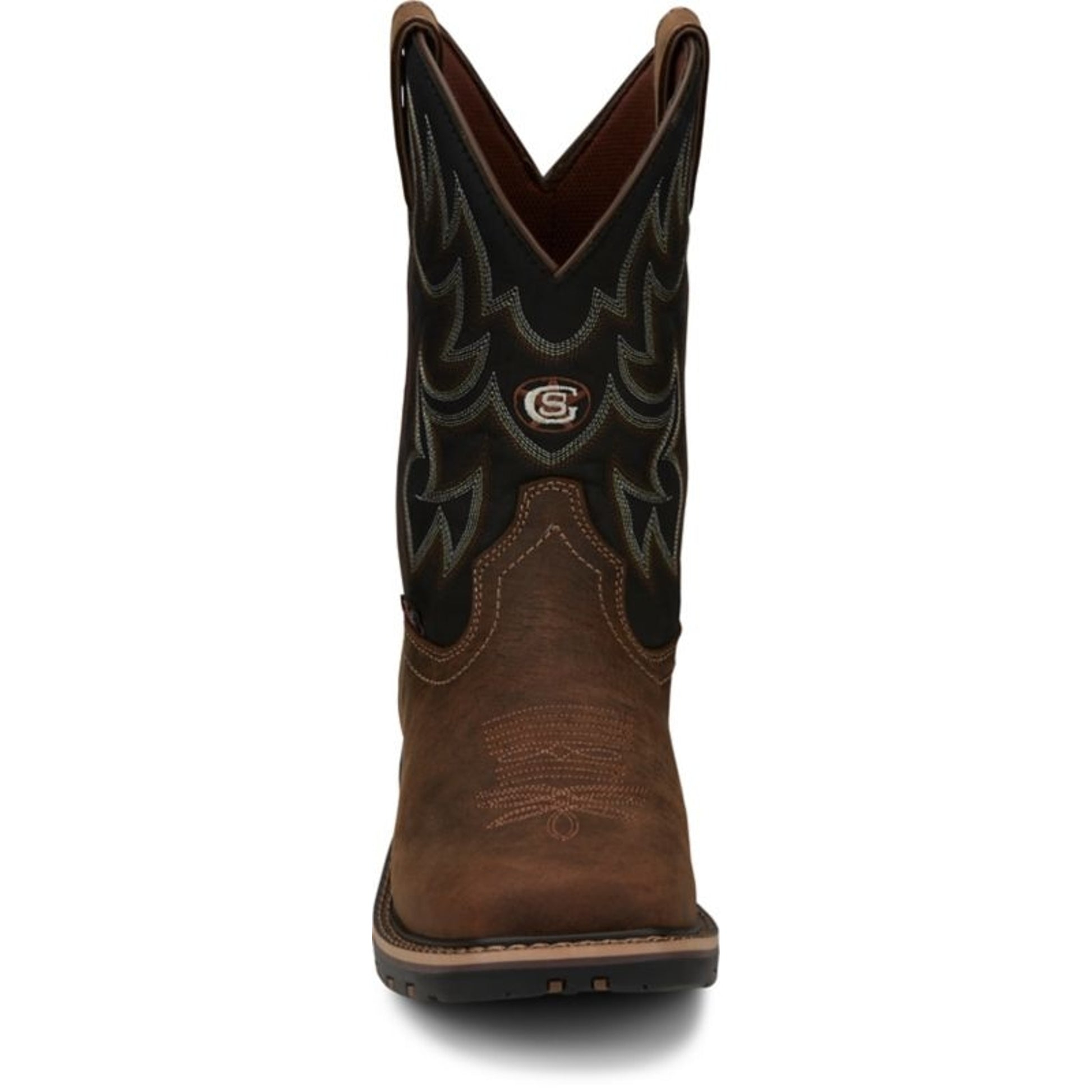 Justin Mens George Strait Fireman Sq Boots