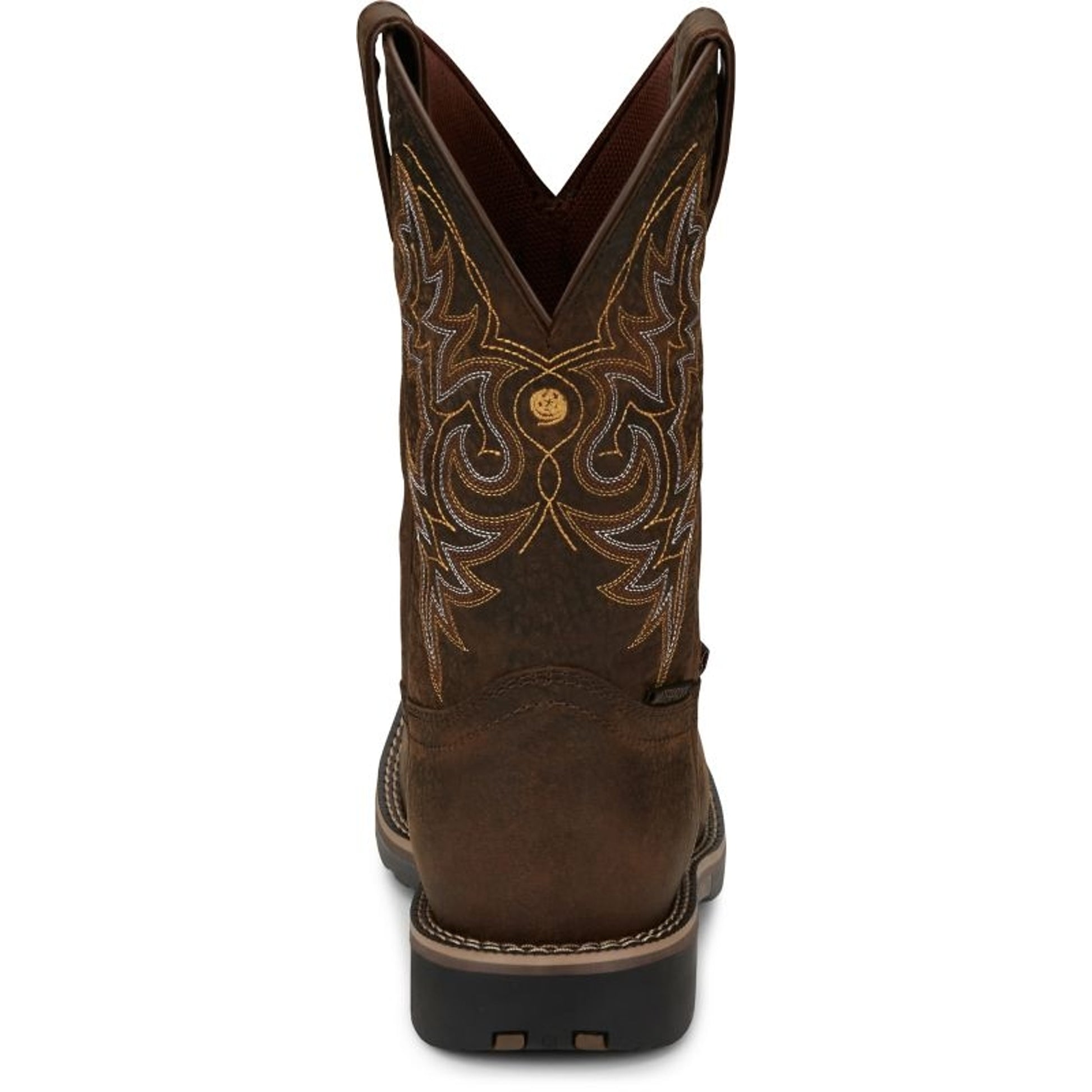 Justin Mens George Strait Fireman Sq Boots