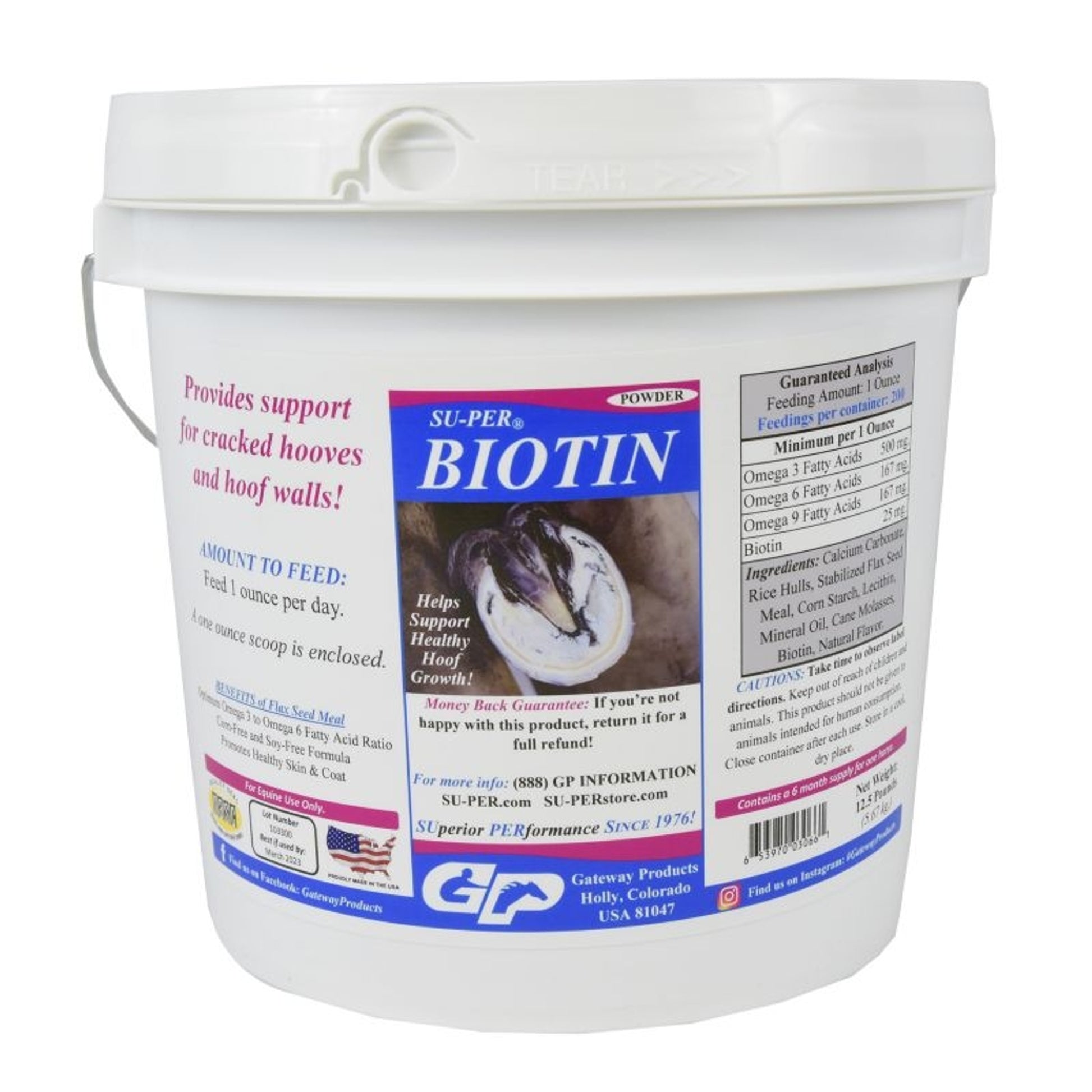 SU-PER Biotin Supplement 12.5 lb