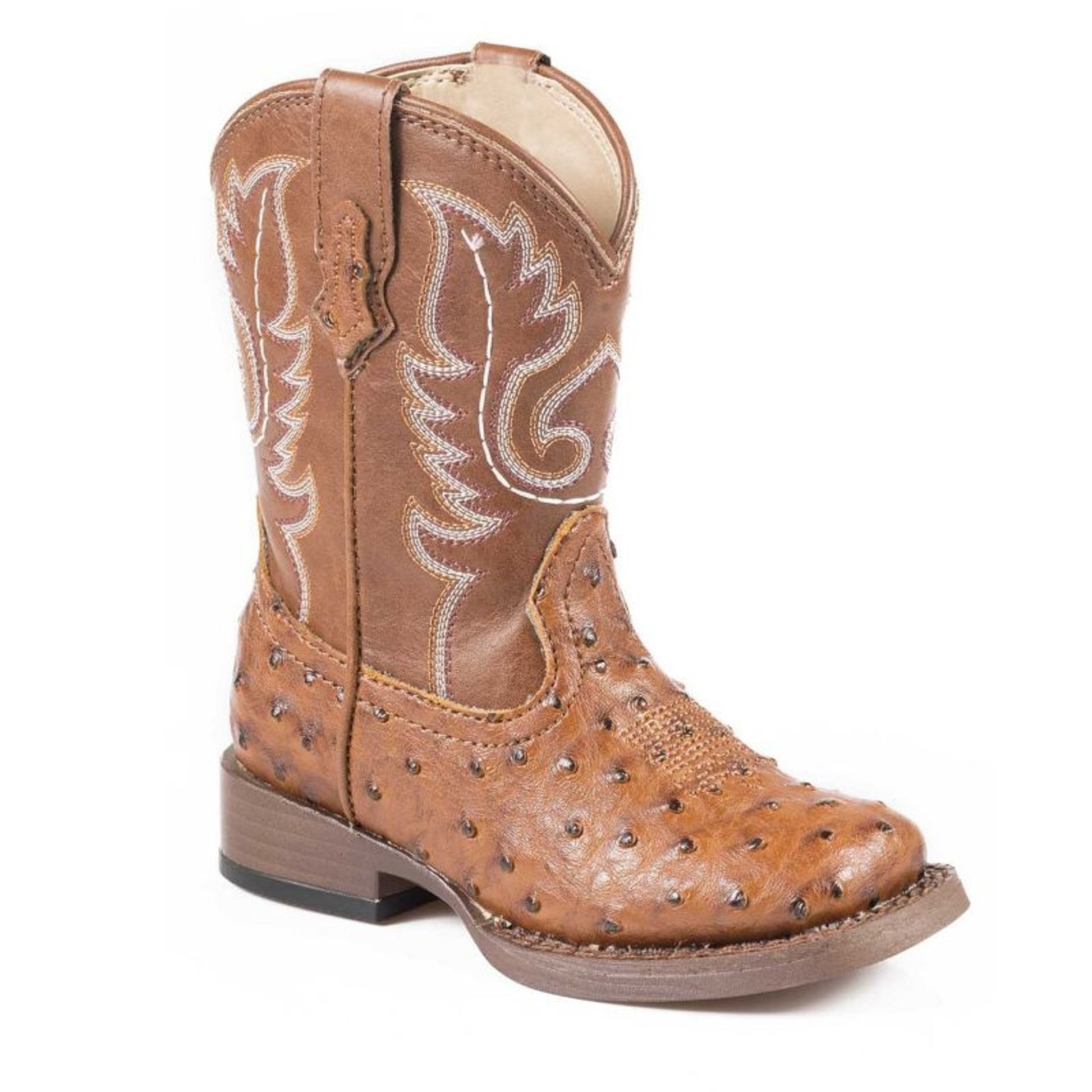 Roper Infant Bumps Square Toe Tan Boots