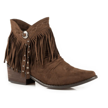 Roper Ladies Fringy Round Toe Boots