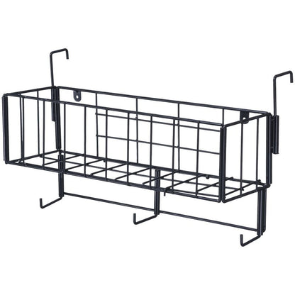 Tough1 Hanging Bridle Rack with Basket