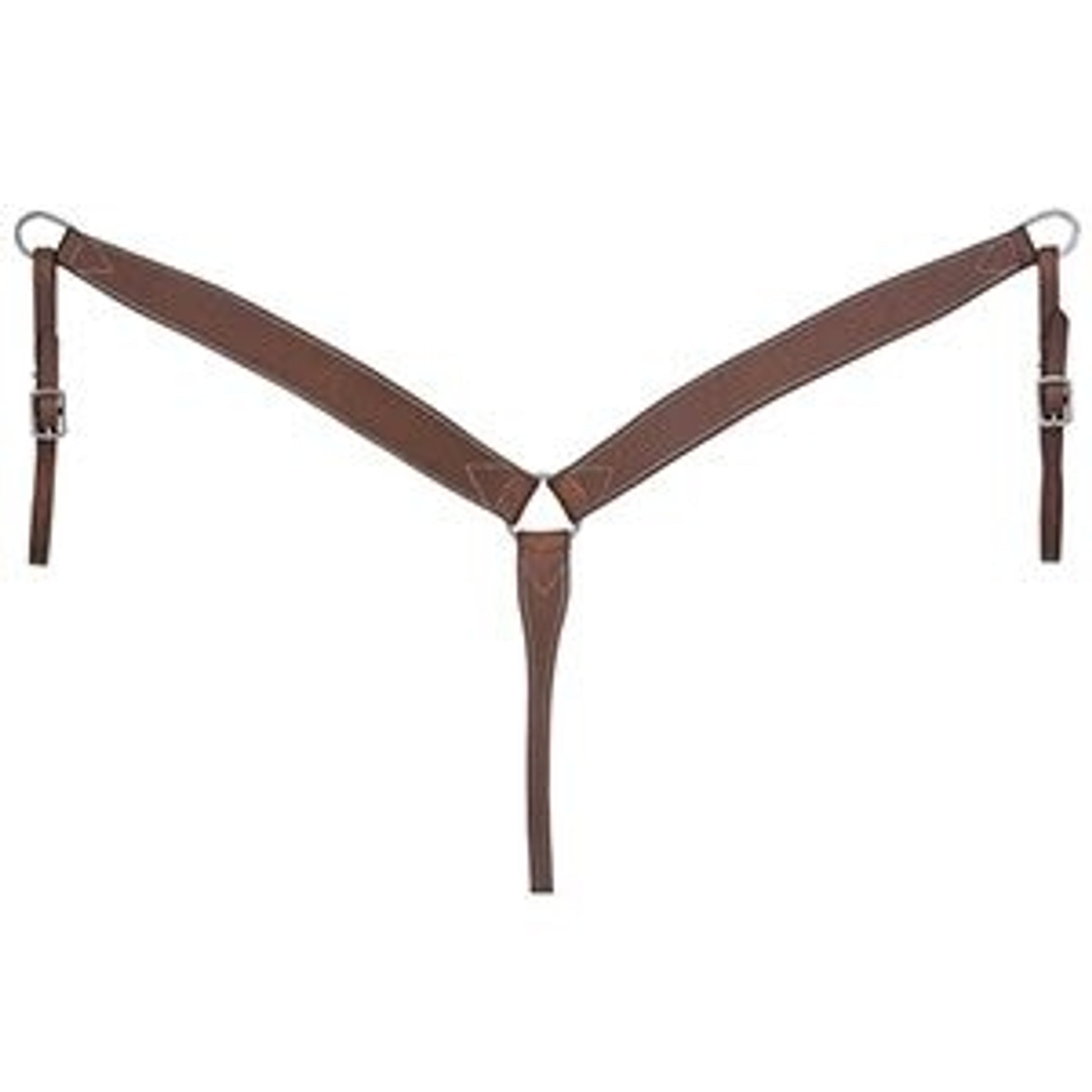 Silver Royal Harness Leather Breastcollar