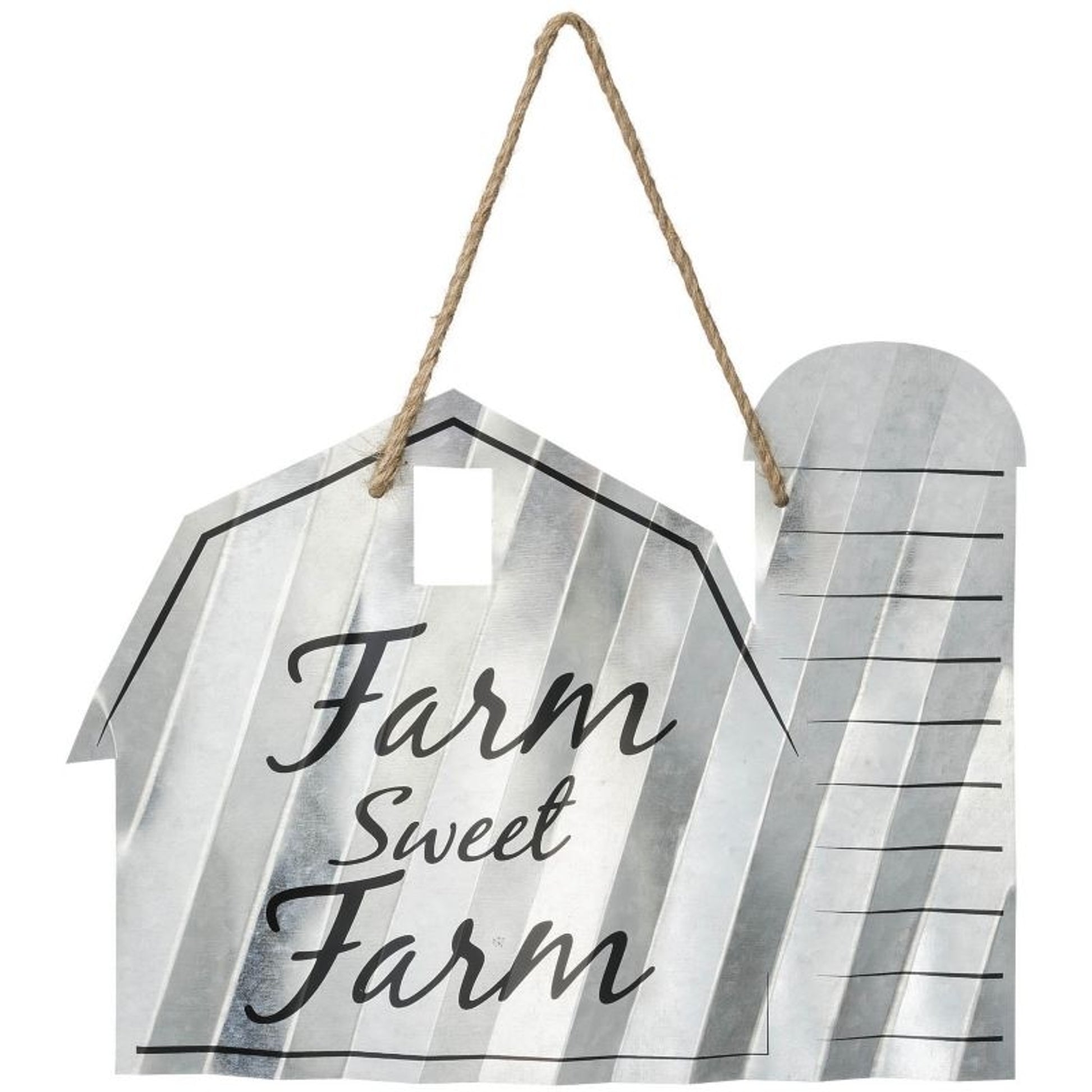 Barn Shaped Metal Sign