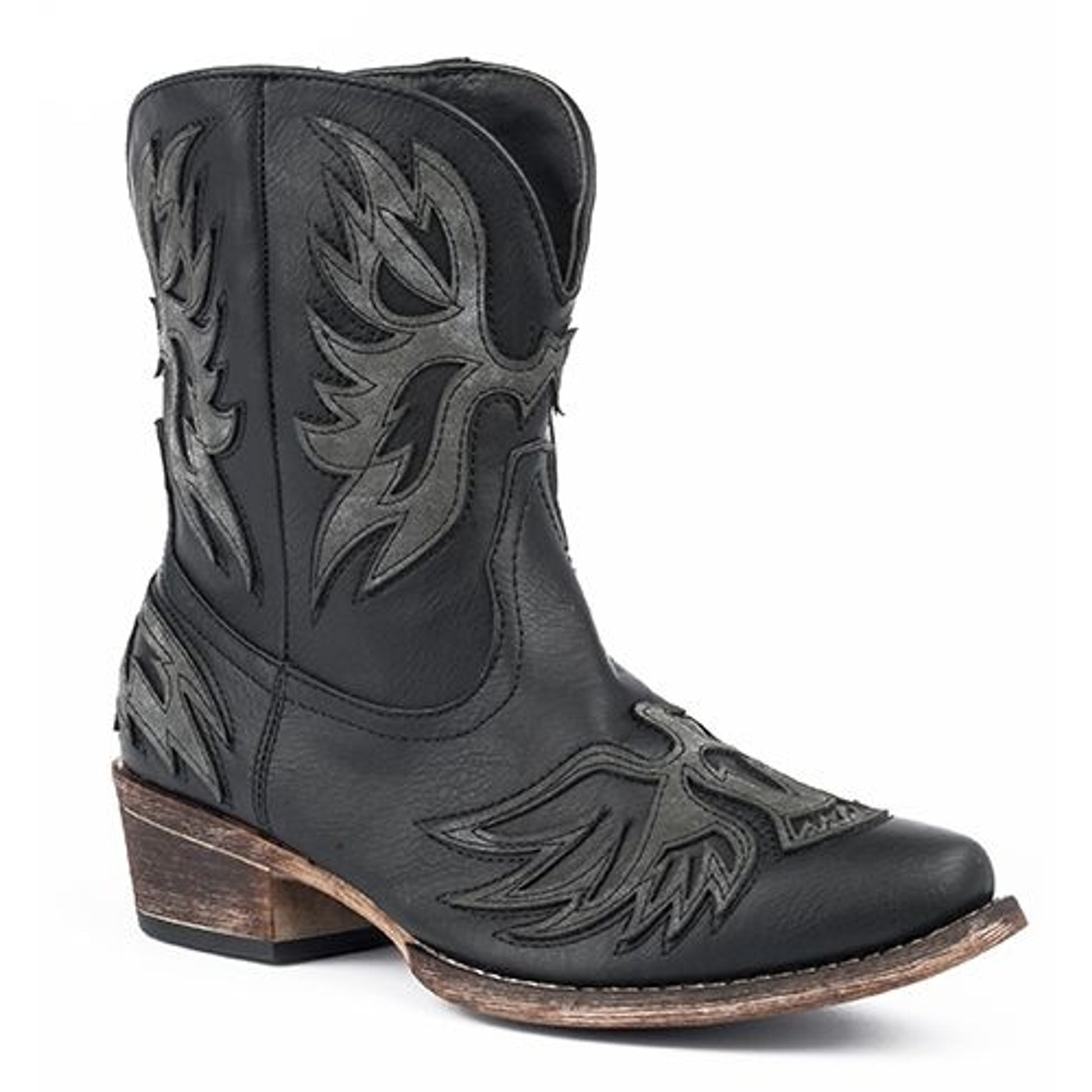 Roper Ladies Amelia Snip Toe Black Boots