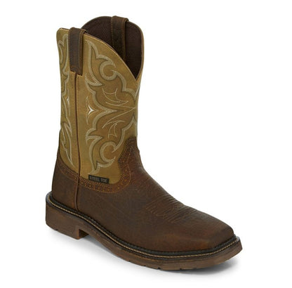 Justin Stampede Amarillo Steel Toe Boot