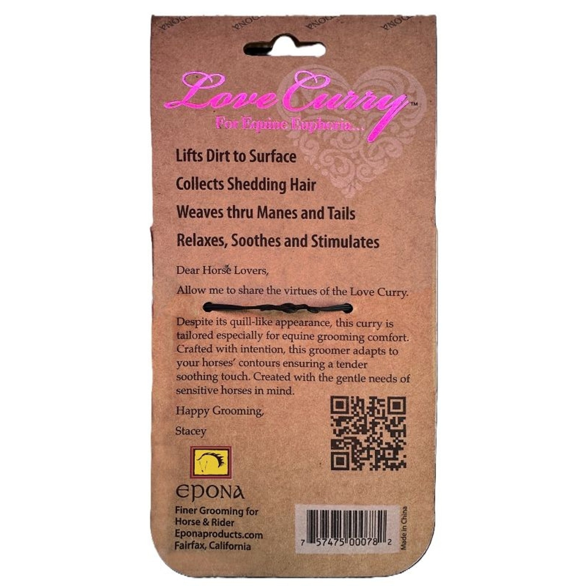 Epona Wood Curry Love Brush