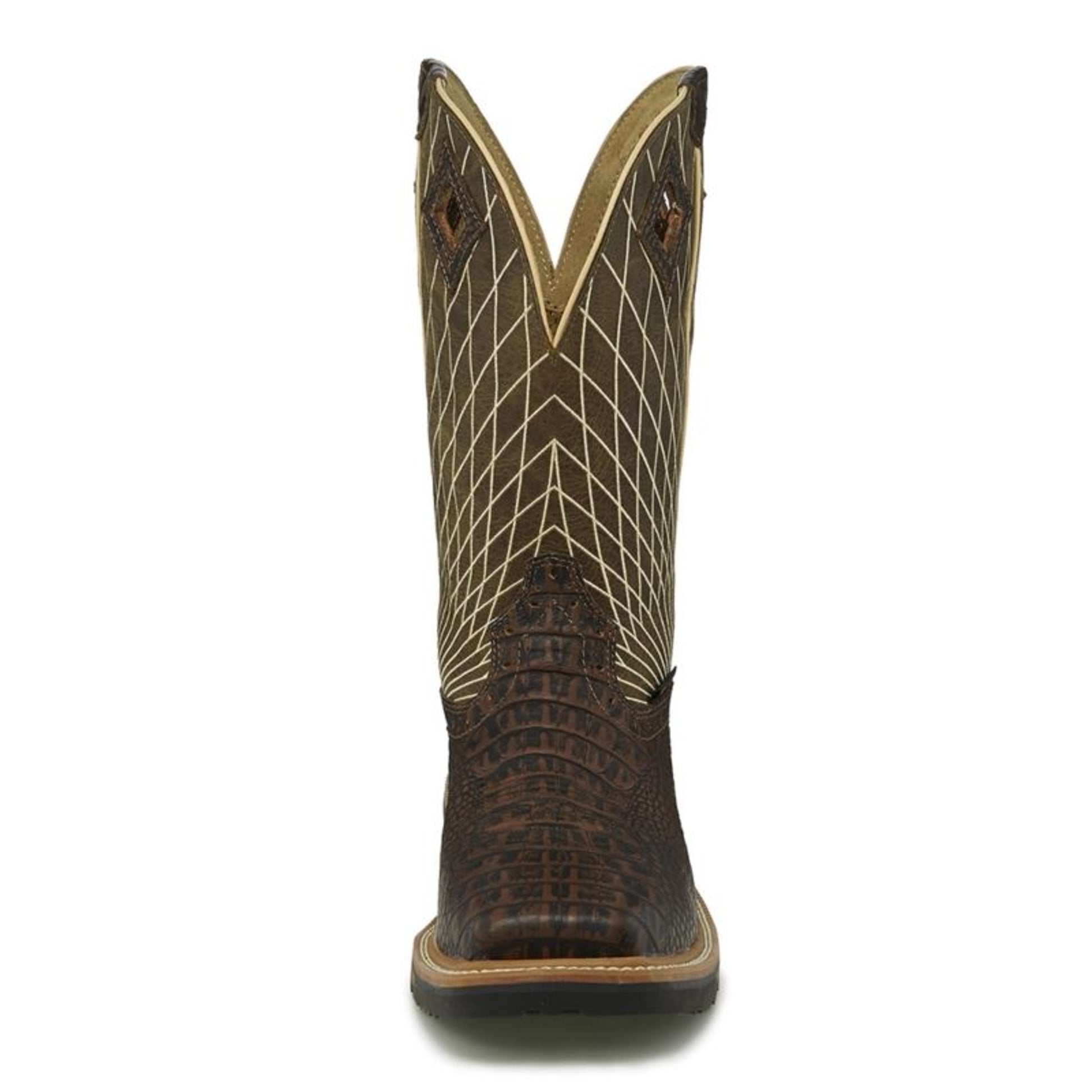 Justin Mens Derrickman Comp Croc Work Boots