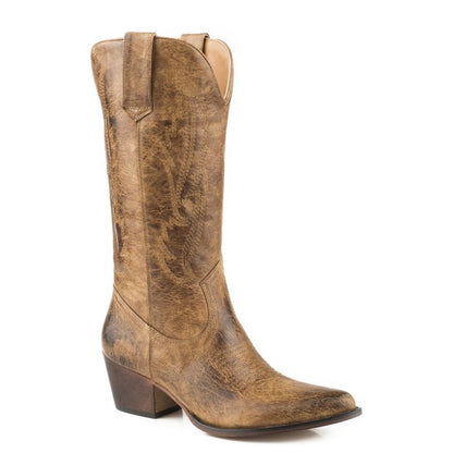 Roper Ladies Nettie Snip Toe Tan Boots