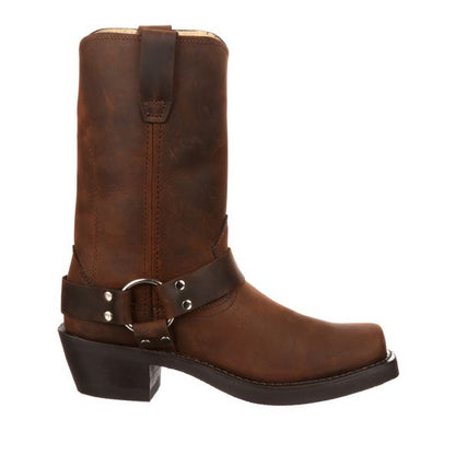 Durango Mens Square Toe Brown Harness Boots