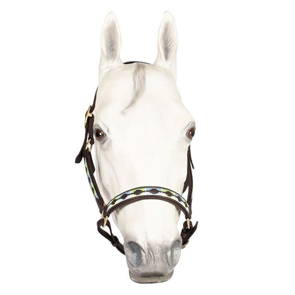 HDR Embroidered Cal Havana Leather Halter