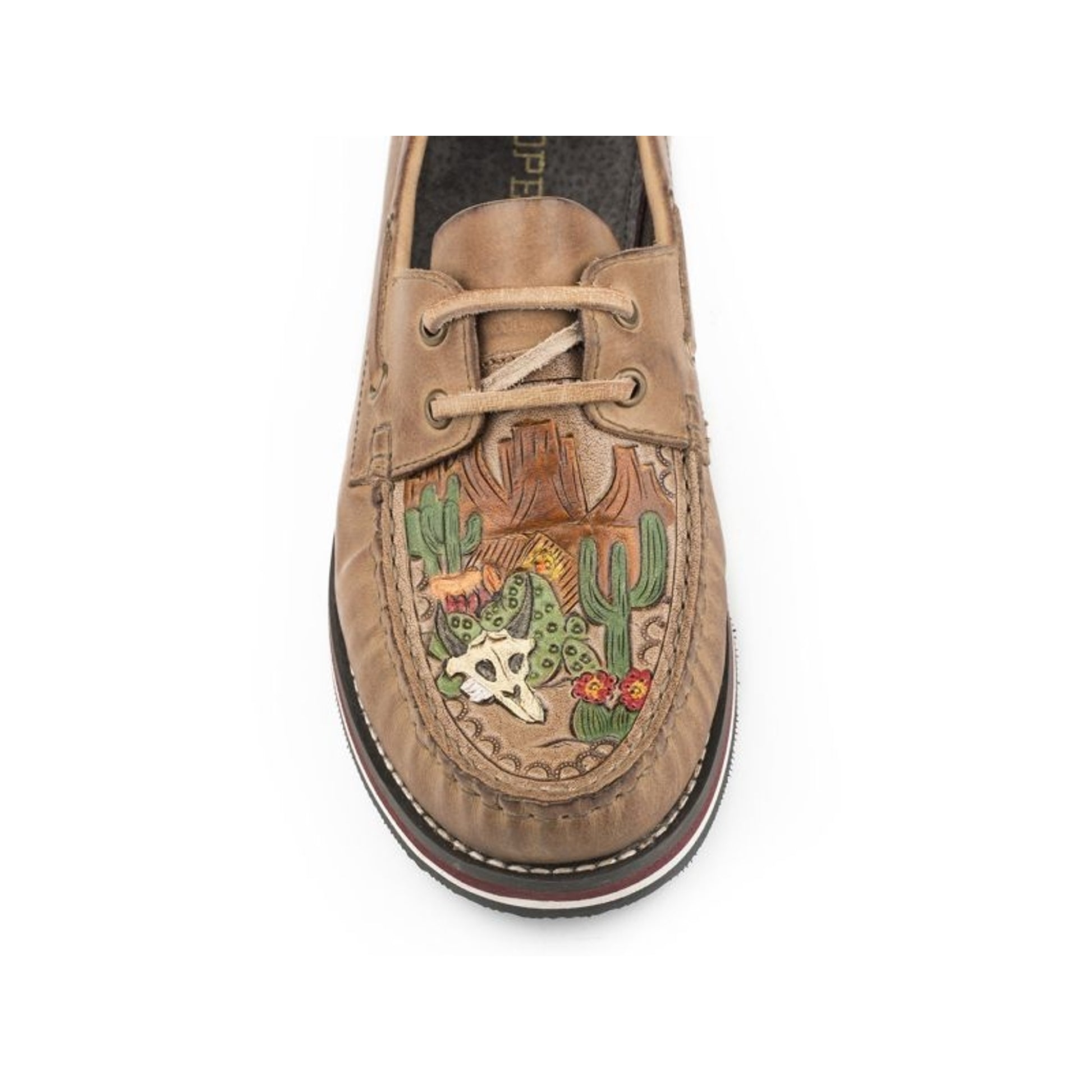 Roper Ladies Bertha Burnished Leather Mocs