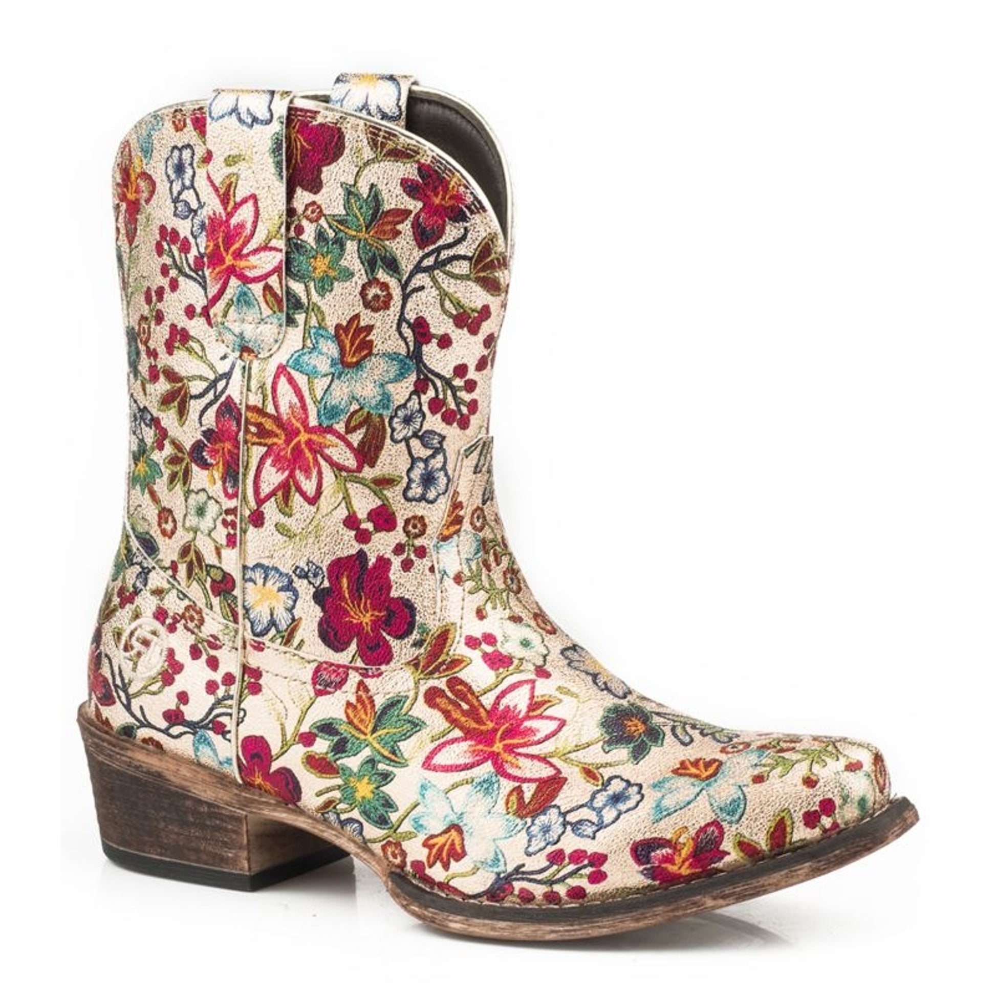 Roper Ladies Ingrid Snip Toe Gold Boots