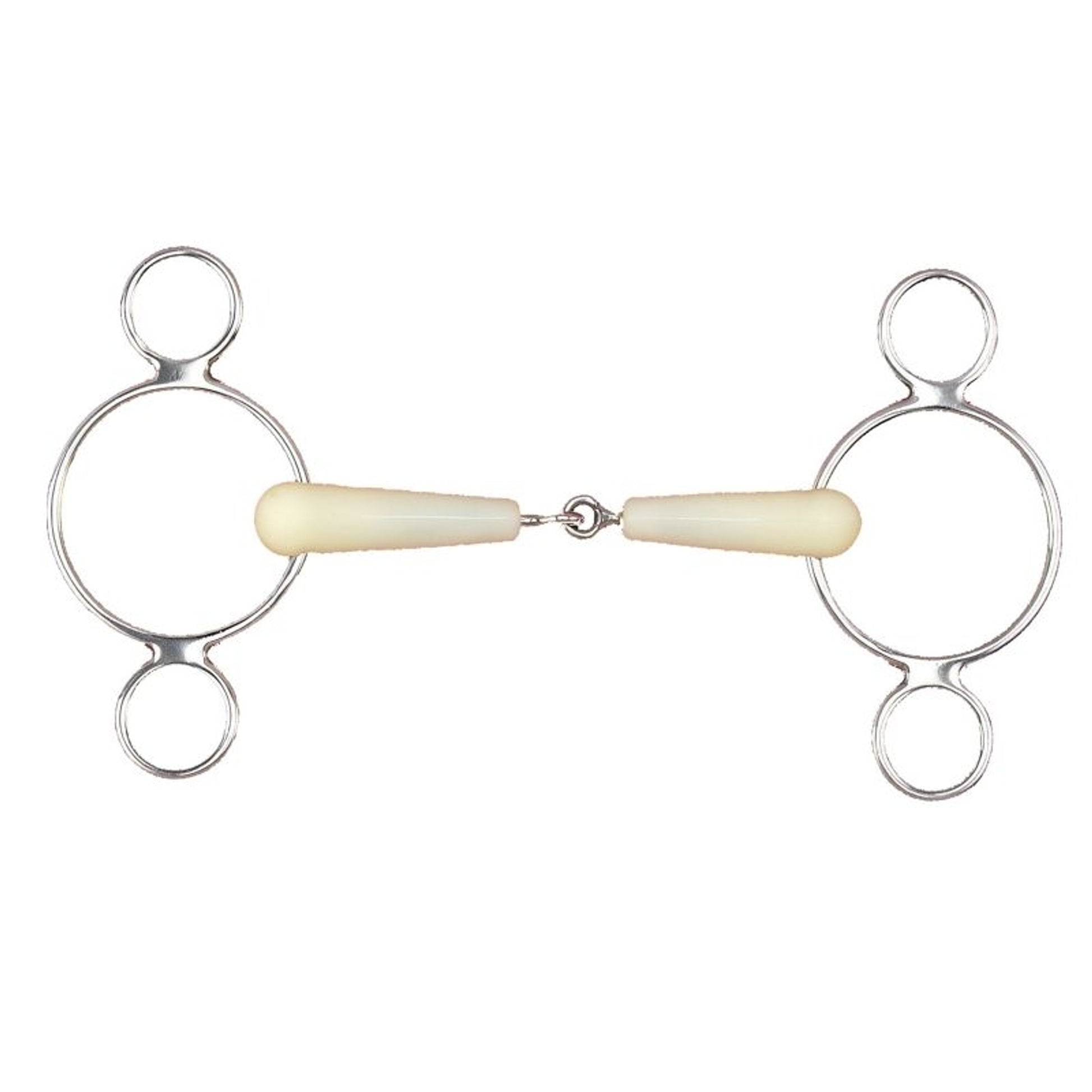 Happy Mouth Jointed 2-Ring Gag Bit