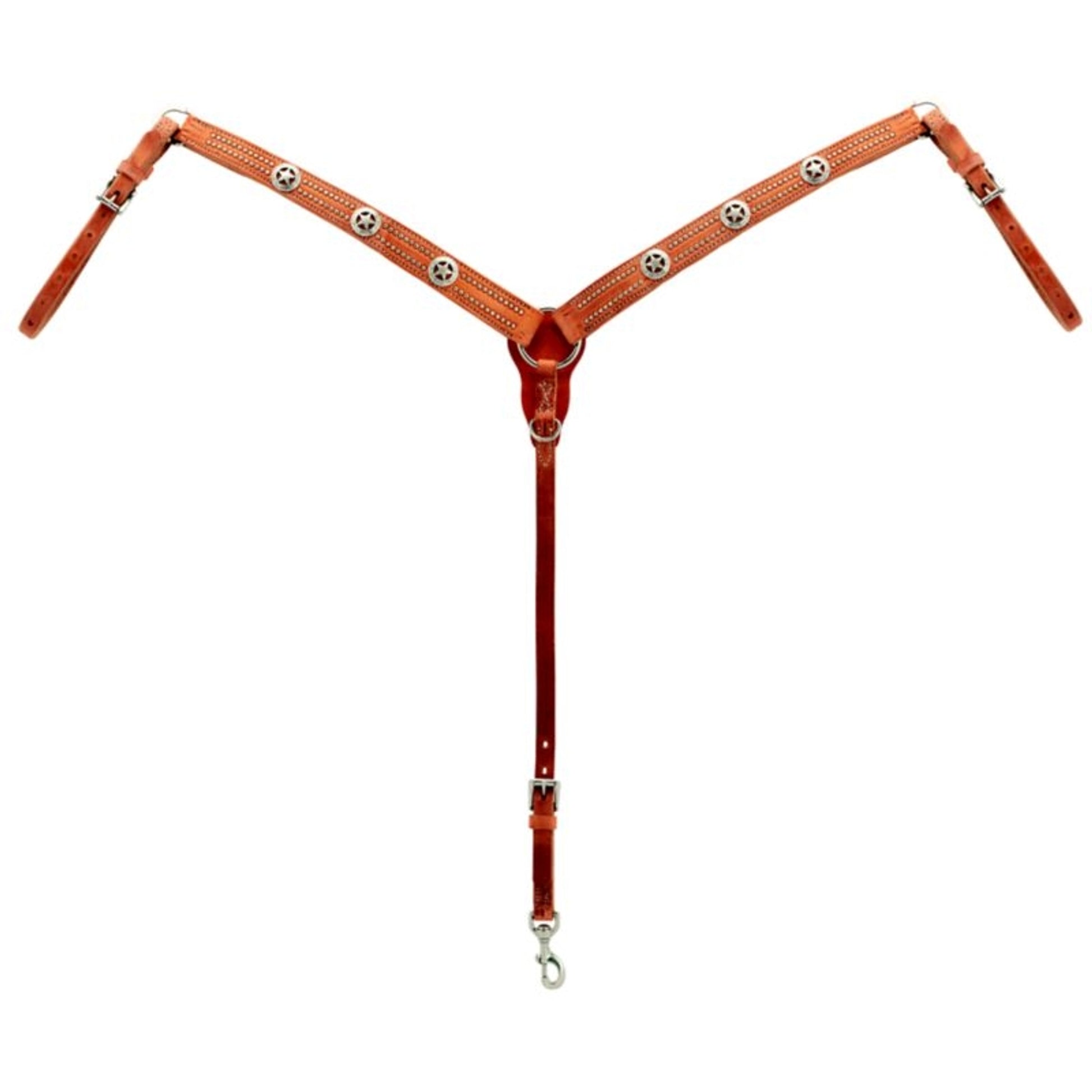 Weaver Texas Star Hermann Oak Taper Breast Collar